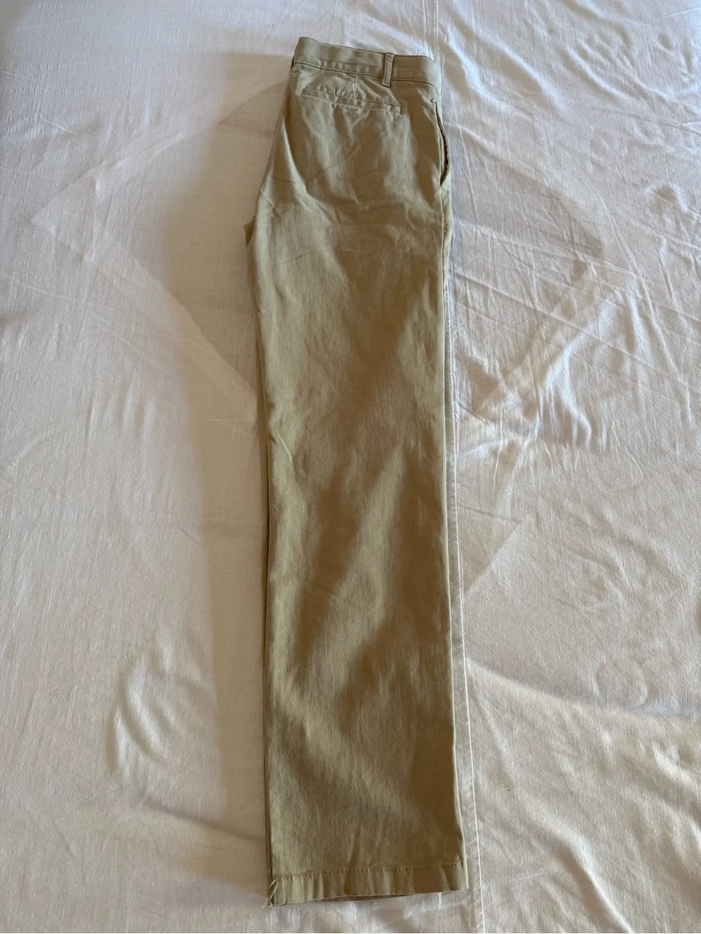 The Childrens Place Boys Khaki Tan Stretch Chino Pants Uniform Trousers Size 12